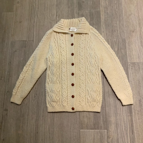 Vintage Sweaters - VINTAGE “BLARNEY WOOLEN MILLS” Handmade wool cardigan